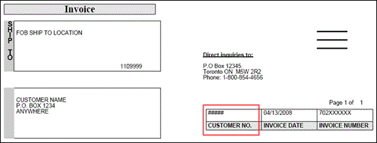 Invoice sample